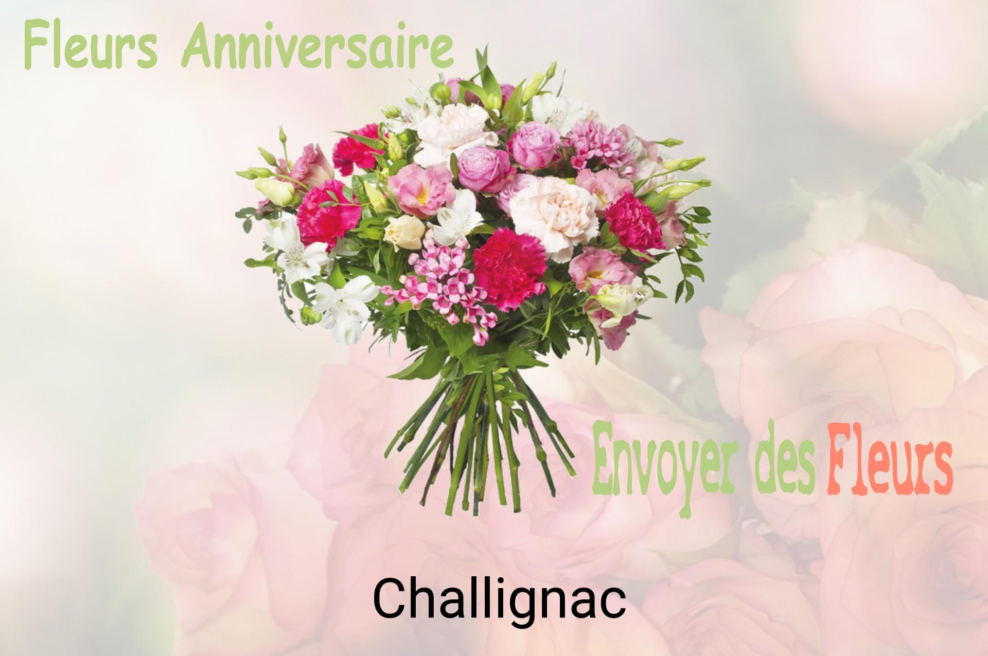 Bouquet de fleurs d’anniversaire livré à Challignac